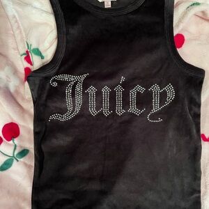 Juicy Couture Black Tee with Logo Detail
